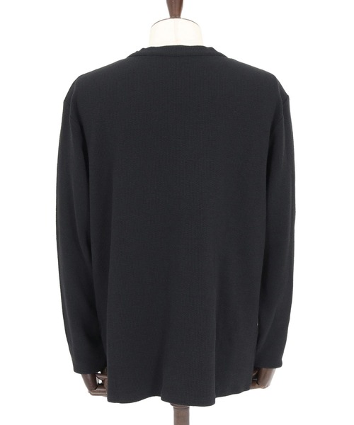 Magine(マージン)の「mlt5316-Double Cloth Long Sleeve Henley T-shirts ロングスリーブTシャツ(Tシャツ/カットソー・メンズ・ホワイト/ブラック/カーキ・48/46/44)」の8枚目の写真
