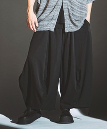 NO ID.】Gather Baggy Drape Trousers / ギャザー バギー ドレープ
