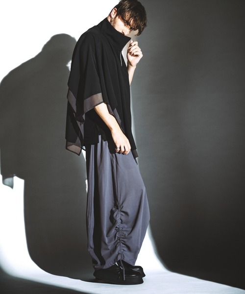 NO ID.(ノーアイディ)の「【NO ID.】Squid Gather Baggy Trousers / Squid ギャザー バギー トラウザーズ(スラックス・メンズ・グレー/ブラック・2/1)」の10枚目の写真
