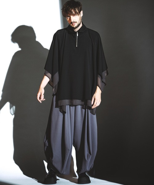 NO ID.(ノーアイディ)の「【NO ID.】Squid Gather Baggy Trousers / Squid ギャザー バギー トラウザーズ(スラックス・メンズ・グレー/ブラック・2/1)」の11枚目の写真