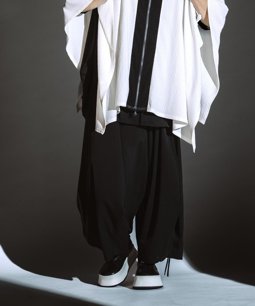 セール】【NO ID.】Squid Gather Baggy Trousers / Squid ギャザー