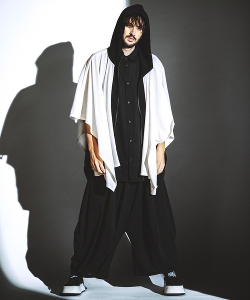 NO ID.(ノーアイディ)の「【NO ID.】Squid Gather Baggy Trousers / Squid ギャザー バギー トラウザーズ(スラックス・メンズ・グレー/ブラック・2/1)」の5枚目の写真