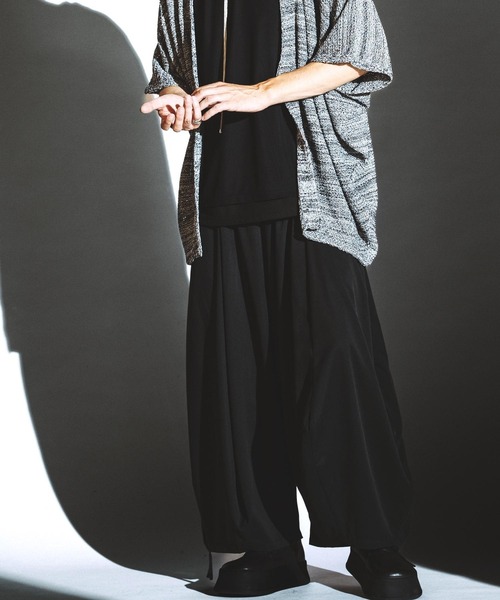 セール】【NO ID.】Squid Gather Baggy Trousers / Squid ギャザー