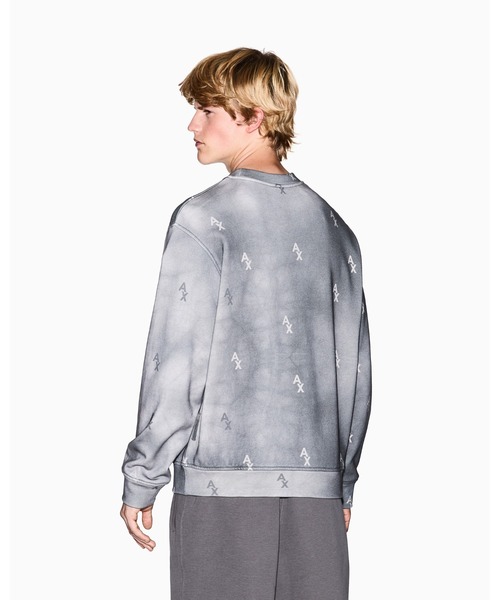 ARMANI EXCHANGE(アルマーニエクスチェンジ)の「【A|X アルマーニ エクスチェンジ】シェードプリント スウェットプルオーバー(スウェット・メンズ・グレー・LARGE/MEDIUM/SMALL/X-LARGE/X-SMALL)」の5枚目の写真