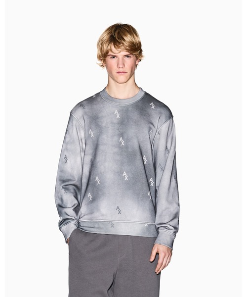 ARMANI EXCHANGE(アルマーニエクスチェンジ)の「【A|X アルマーニ エクスチェンジ】シェードプリント スウェットプルオーバー(スウェット・メンズ・グレー・LARGE/MEDIUM/SMALL/X-LARGE/X-SMALL)」の6枚目の写真