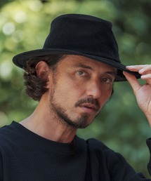 CAMBIO(JrI)mko13005-Synthetic Roughout Leather Hat U[nbg(nbg)