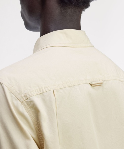 FRED PERRY（フレッドペリー）の「Poplin Overshirt／コットンポプリンオーバーシャツ（シャツ/ブラウス・メンズ・ブラック/ベージュ・M/L）」の10枚目の写真