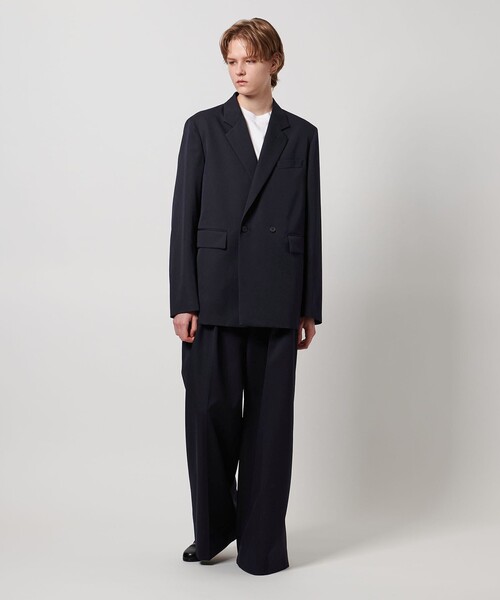 LOEFF（ロエフ）の「＜LOEFF＞ウールギャバ バギー パンツ（その他パンツ・レディース・ネイビー/オリーブ・0/00/1）」の7枚目の写真