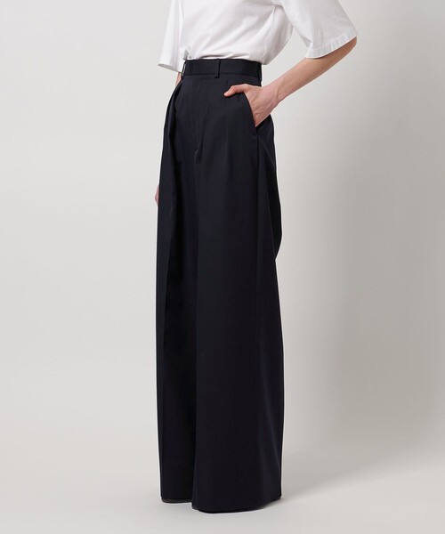 LOEFF（ロエフ）の「＜LOEFF＞ウールギャバ バギー パンツ（その他パンツ・レディース・ネイビー/オリーブ・0/00/1）」の13枚目の写真