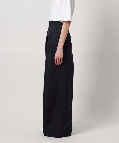 LOEFF（ロエフ）の「＜LOEFF＞ウールギャバ バギー パンツ（その他パンツ・レディース・ネイビー/オリーブ・0/00/1）」の14枚目の写真