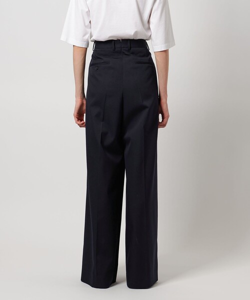 LOEFF（ロエフ）の「＜LOEFF＞ウールギャバ バギー パンツ（その他パンツ・レディース・ネイビー/オリーブ・0/00/1）」の15枚目の写真