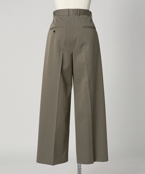 LOEFF（ロエフ）の「＜LOEFF＞ウールギャバ バギー パンツ（その他パンツ・レディース・ネイビー/オリーブ・0/00/1）」の16枚目の写真