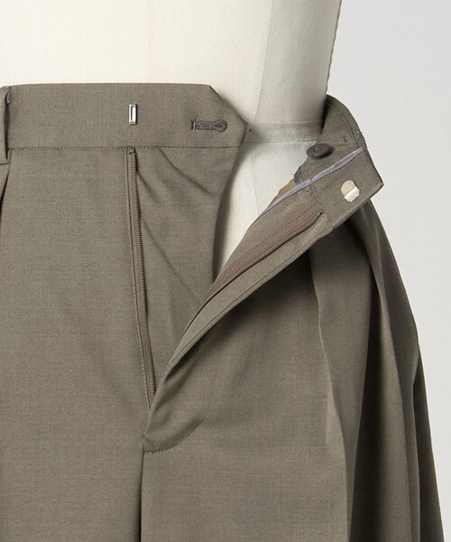 LOEFF（ロエフ）の「＜LOEFF＞ウールギャバ バギー パンツ（その他パンツ・レディース・ネイビー/オリーブ・0/00/1）」の21枚目の写真