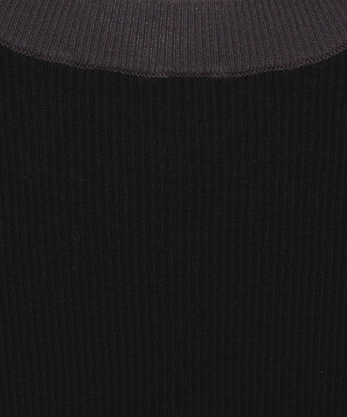 mysty woman（ミスティウーマン）の「2WAY配色ニットタンク　581386（タンクトップ・レディース・ベージュ/ブラック/オフホワイト・FREE）」の10枚目の写真