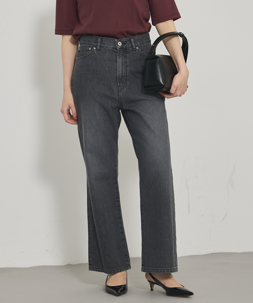 qualite(カリテ)の「【e×qualite】フレアークロップドデニム/フレアパンツ(その他パンツ・レディース・インディゴブルー/グレー・36/40/38)」の2枚目の写真