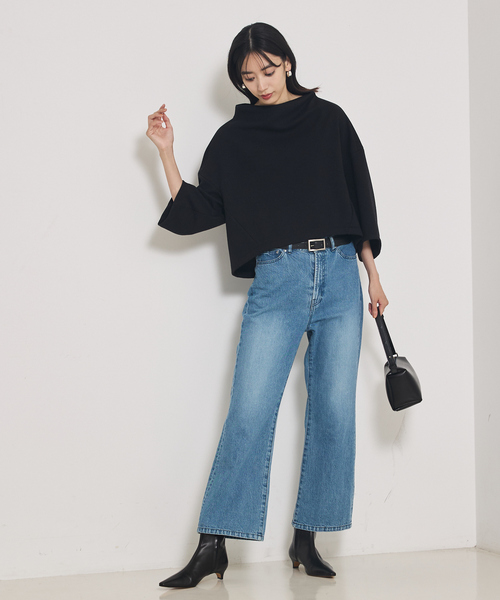 qualite(カリテ)の「【e×qualite】フレアークロップドデニム/フレアパンツ(その他パンツ・レディース・インディゴブルー/グレー・36/40/38)」の20枚目の写真