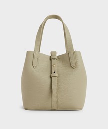 CHARLES & KEITH（チャールズ & キース）の「Beryl ベリル リサイクルレザーバケツバッグ（ショルダーバッグ）」