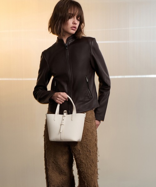 Beryl ベリル リサイクルレザーバケツバッグ（ショルダーバッグ