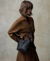 レディースのショルダーバッグ（ブラック/黒色系・合成皮革/人工皮革