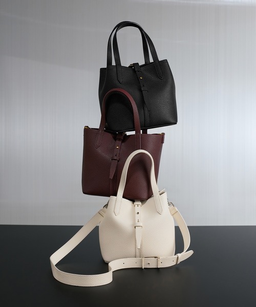 Beryl ベリル リサイクルレザーバケツバッグ（ショルダーバッグ