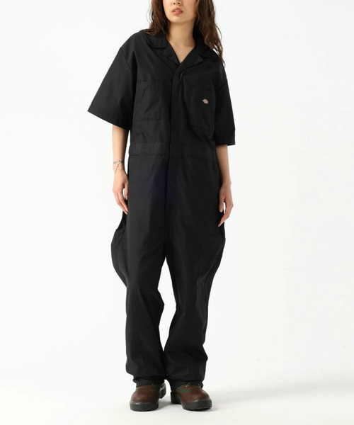 Dickies（ディッキーズ）の「Dickies/ディッキーズ カバーオール/つなぎ 半袖 "33999"（サロペット/オーバーオール・メンズ・カーキ/グレー/ブラック/ブラック系その他・SMALL/MEDIUM/LARGE/X-LARGE）」の6枚目の写真