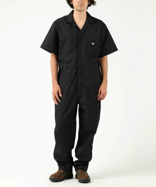 Dickies（ディッキーズ）の「Dickies/ディッキーズ カバーオール/つなぎ 半袖 "33999"（サロペット/オーバーオール・メンズ・カーキ/グレー/ブラック/ブラック系その他・SMALL/MEDIUM/LARGE/X-LARGE）」の7枚目の写真