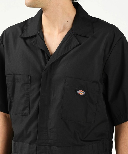 Dickies（ディッキーズ）の「Dickies/ディッキーズ カバーオール/つなぎ 半袖 "33999"（サロペット/オーバーオール・メンズ・カーキ/グレー/ブラック/ブラック系その他・SMALL/MEDIUM/LARGE/X-LARGE）」の10枚目の写真