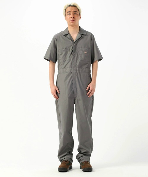 Dickies（ディッキーズ）の「Dickies/ディッキーズ カバーオール/つなぎ 半袖 "33999"（サロペット/オーバーオール・メンズ・カーキ/グレー/ブラック/ブラック系その他・SMALL/MEDIUM/LARGE/X-LARGE）」の22枚目の写真