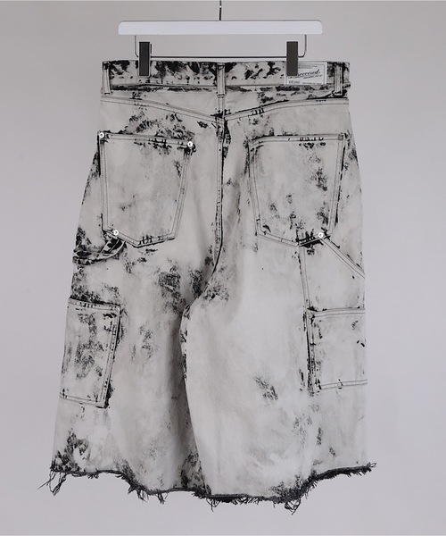 DISCOVERED(ディスカバード)の「BLEACH HAKAMA SHORTS(デニムパンツ・メンズ・ホワイト/ブラック・1/3)」の5枚目の写真