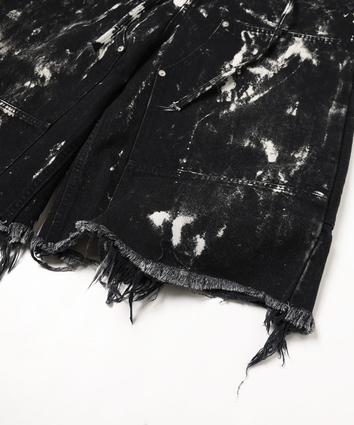 DISCOVERED(ディスカバード)の「BLEACH HAKAMA SHORTS(デニムパンツ・メンズ・ホワイト/ブラック・1/3)」の10枚目の写真