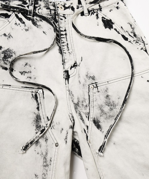 DISCOVERED(ディスカバード)の「BLEACH HAKAMA SHORTS(デニムパンツ・メンズ・ホワイト/ブラック・1/3)」の13枚目の写真