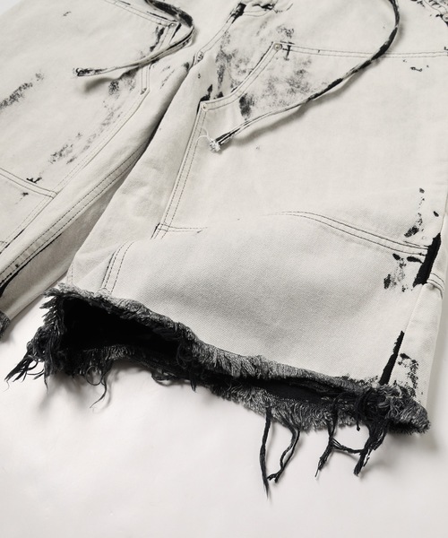 DISCOVERED(ディスカバード)の「BLEACH HAKAMA SHORTS(デニムパンツ・メンズ・ホワイト/ブラック・1/3)」の15枚目の写真