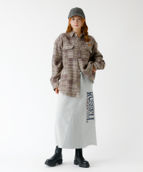 PARROTT CANVAS(パロットキャンバス)の「【PARROTT CANVAS/パロットキャンバス】 CPO SHIRT/パッチワークチェックシャツ/PC25212014/チェック柄/パッチワーク/シャツ/オーバー【WEB限定】(シャツ/ブラウス・レディース・モカ・フリー)」の14枚目の写真