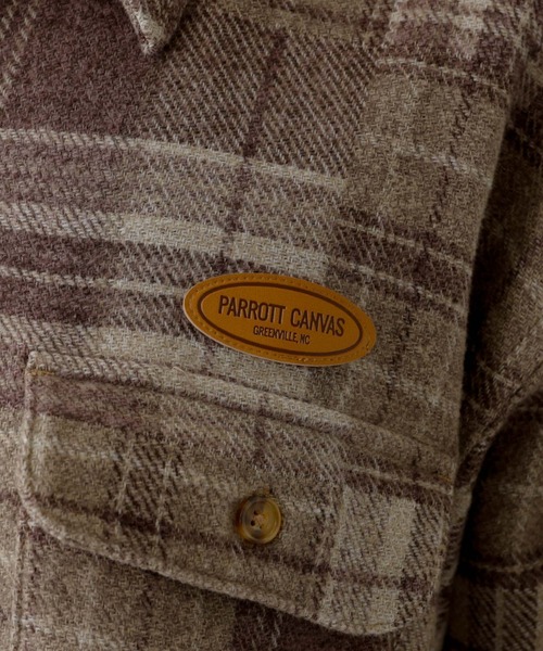 PARROTT CANVAS(パロットキャンバス)の「【PARROTT CANVAS/パロットキャンバス】 CPO SHIRT/パッチワークチェックシャツ/PC25212014/チェック柄/パッチワーク/シャツ/オーバー【WEB限定】(シャツ/ブラウス・レディース・モカ・フリー)」の15枚目の写真