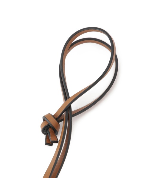 ROPE'（ロペ）の「【teau・牛革】panier rope ring holder（キー/バッグチャーム・サンプラス/メガネホルダー）（チャーム・レディース・キャメル/ブラック・FREE）」の7枚目の写真