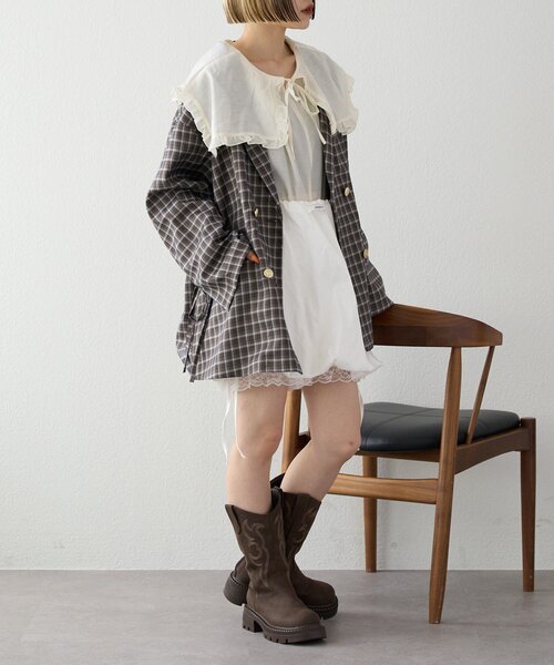 w closet(ダブルクローゼット)の「【25AW】ウエスタンブーツ(ブーツ・レディース・ブラウン/キャメル・MEDIUM/LARGE)」の9枚目の写真