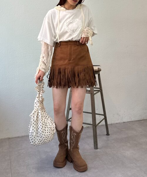 w closet(ダブルクローゼット)の「【25AW】ウエスタンブーツ(ブーツ・レディース・ブラウン/キャメル・MEDIUM/LARGE)」の16枚目の写真