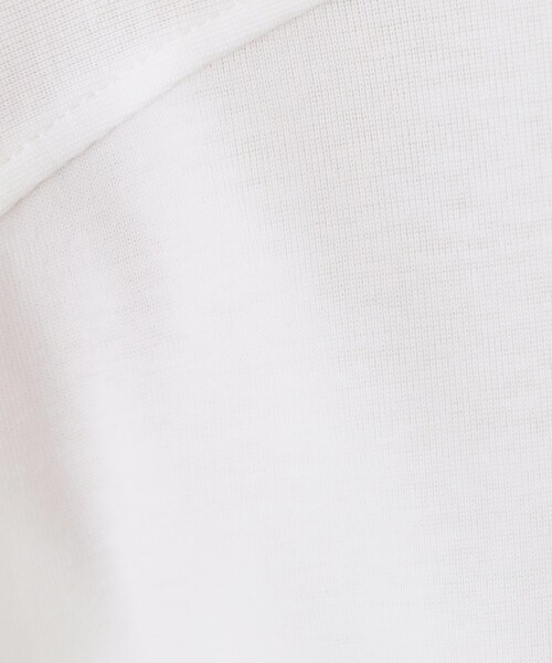 THE SHOP TK （ザ ショップ ティーケー ）の「【汗染み防止】ラグランスリーブTシャツ【洗濯機OK/UVケア】（Tシャツ/カットソー・レディース・オフホワイト/ブラウン系/サックスブルー/スミクロ・12/13）」の8枚目の写真