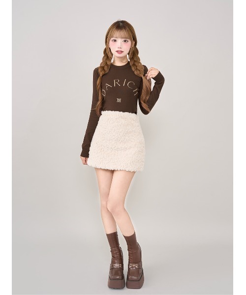 【専用出品】つぶあん様　Darich スカート Darich スカート ドットレザーフレアミニスカート : ZOZOTOWN