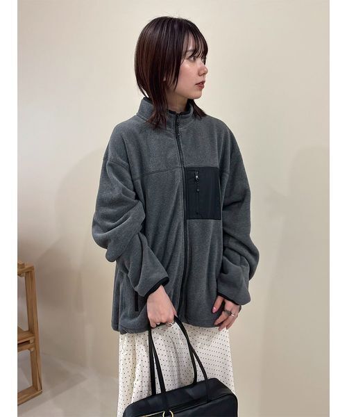 セール】オーバーサイズフリースブルゾン（ブルゾン）｜Mila Owen