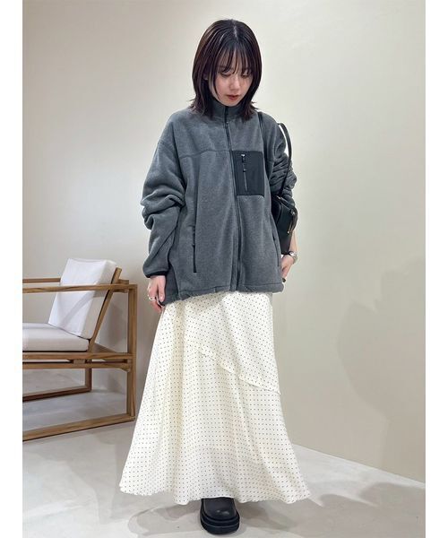 新品未使用タグ付✨ミラオーウェン✨アウター　フリーサイズ オーバーサイズフリースブルゾン（ブルゾン）｜Mila Owen（ミラ