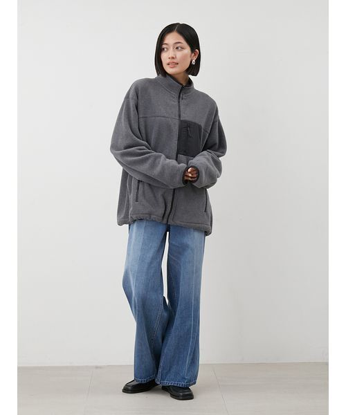 ミラオーウェン　ミリタリーブルゾン Mila Owen｜ボンディングダブルZIPブルゾン | Rakuten Fashion