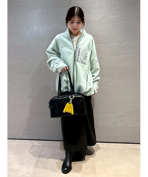 Mila Owen（ミラオーウェン）の「オーバーサイズフリースブルゾン（ブルゾン・レディース・ミント/アイボリー/グレー・F）」の19枚目の写真