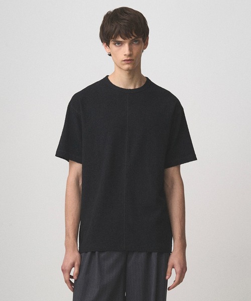 Juha（ユハ）の「PILE TEE（Tシャツ/カットソー・メンズ・ブラック/ナチュラル/ネイビー・3/4）」の2枚目の写真
