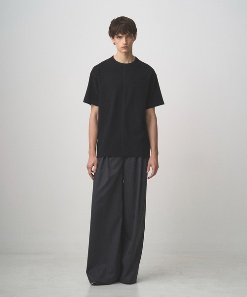 Juha（ユハ）の「PILE TEE（Tシャツ/カットソー・メンズ・ブラック/ナチュラル/ネイビー・3/4）」の4枚目の写真