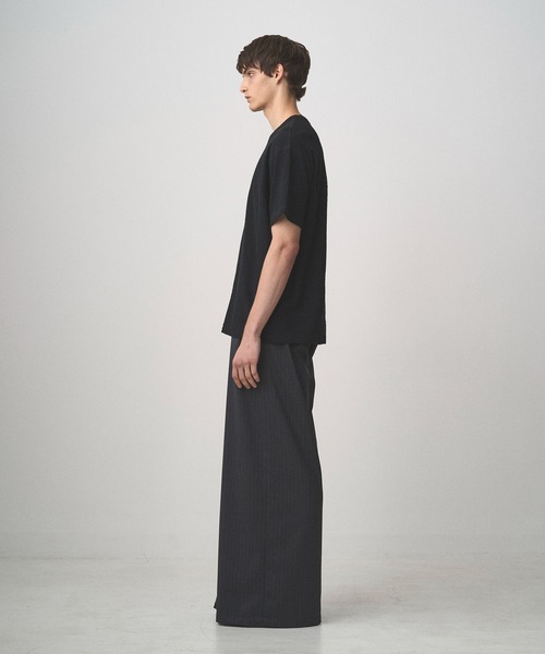 Juha（ユハ）の「PILE TEE（Tシャツ/カットソー・メンズ・ブラック/ナチュラル/ネイビー・3/4）」の5枚目の写真