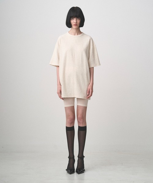 Juha（ユハ）の「PILE TEE（Tシャツ/カットソー・メンズ・ブラック/ナチュラル/ネイビー・3/4）」の7枚目の写真