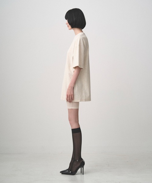 Juha（ユハ）の「PILE TEE（Tシャツ/カットソー・メンズ・ブラック/ナチュラル/ネイビー・3/4）」の8枚目の写真
