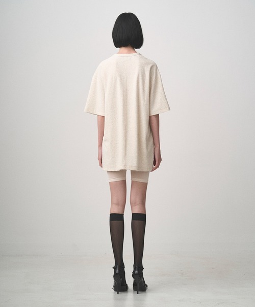 Juha（ユハ）の「PILE TEE（Tシャツ/カットソー・メンズ・ブラック/ナチュラル/ネイビー・3/4）」の9枚目の写真