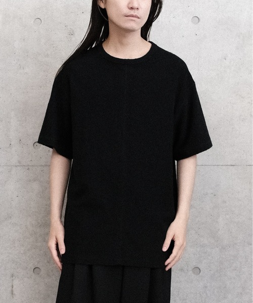 Juha（ユハ）の「PILE TEE（Tシャツ/カットソー・メンズ・ブラック/ナチュラル/ネイビー・3/4）」の13枚目の写真